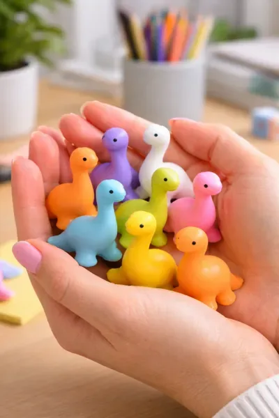 5 Color Long Neck Mini Dino